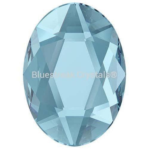 Serinity Hotfix Flat Back Crystals Oval (2603) Aquamarine-Serinity Hotfix Flatback Crystals-4x3mm - Pack of 10-Bluestreak Crystals