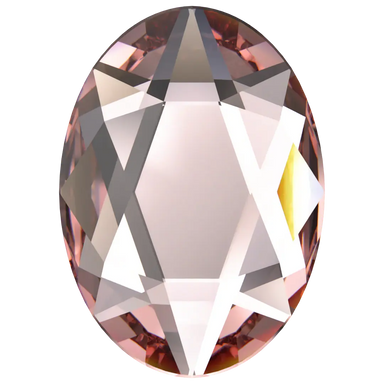 Swarovski Flat Back Crystals Non Hotfix Oval (2603) Vintage Rose - Bluestreak Crystals