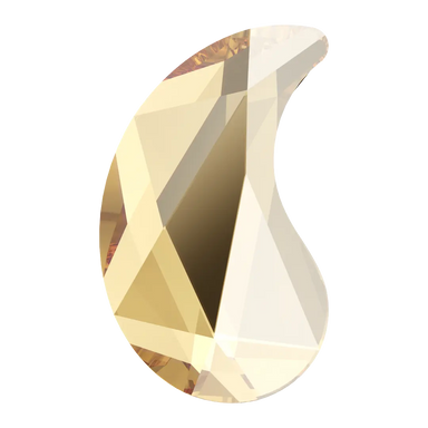 Serinity Hotfix Flat Back Crystals Paisley X (2364) Crystal Golden Shadow - Bluestreak Crystals