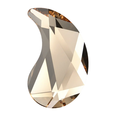 Serinity Hotfix Flat Back Crystals Paisley Y (2365) Light Colorado Topaz - Bluestreak Crystals