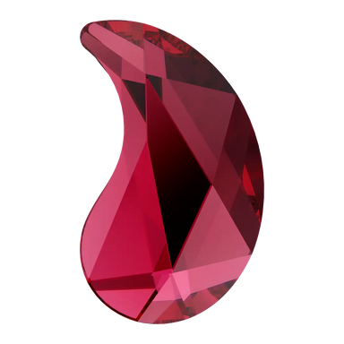 Serinity Hotfix Flat Back Crystals Paisley Y (2365) Scarlet - Bluestreak Crystals