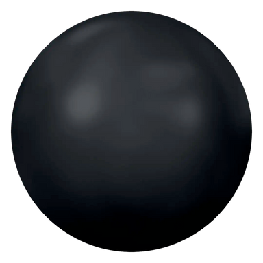 Serinity Hotfix Flat Back Crystals Pearl Cabochon (2080/4) Jet - Bluestreak Crystals