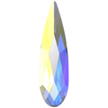 Serinity Hotfix Flat Back Crystals Raindrop (2304) Crystal AB - Bluestreak Crystals