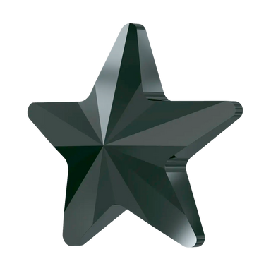 Serinity Hotfix Flat Back Crystals Rivoli Star (2816) Jet Hematite - Bluestreak Crystals