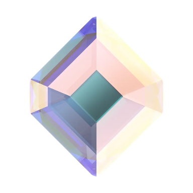Serinity Hotfix Flat Back Crystals Small Hexagon (2777) Crystal AB - Bluestreak Crystals