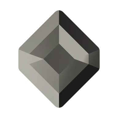 Serinity Hotfix Flat Back Crystals Small Hexagon (2777) Jet Hematite - Bluestreak Crystals