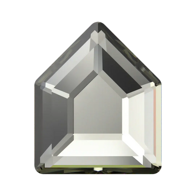 Serinity Hotfix Flat Back Crystals Small Pentagon (2775) Black Diamond - Bluestreak Crystals