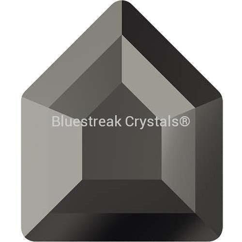 Serinity Hotfix Flat Back Crystals Small Pentagon (2775) Jet Hematite-Serinity Hotfix Flatback Crystals-5x4.2mm - Pack of 8-Bluestreak Crystals