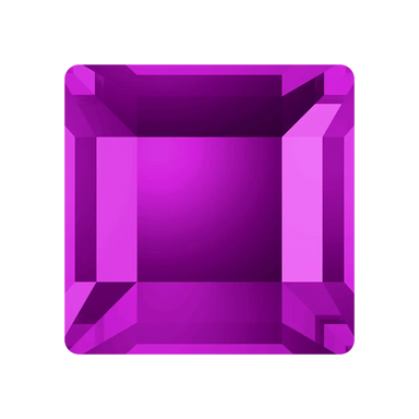 Serinity Hotfix Flat Back Crystals Square (2400) Amethyst - Bluestreak Crystals