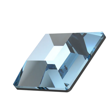 Serinity Flat Back Crystals Non Hotfix Square (2400) Aquamarine - Bluestreak Crystals