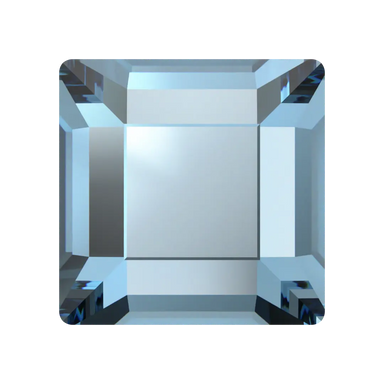 Serinity Flat Back Crystals Non Hotfix Square (2400) Aquamarine - Bluestreak Crystals