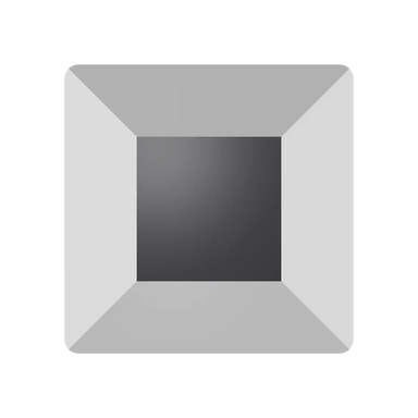 Serinity Hotfix Flat Back Crystals Square (2400) Crystal Light Chrome - Bluestreak Crystals
