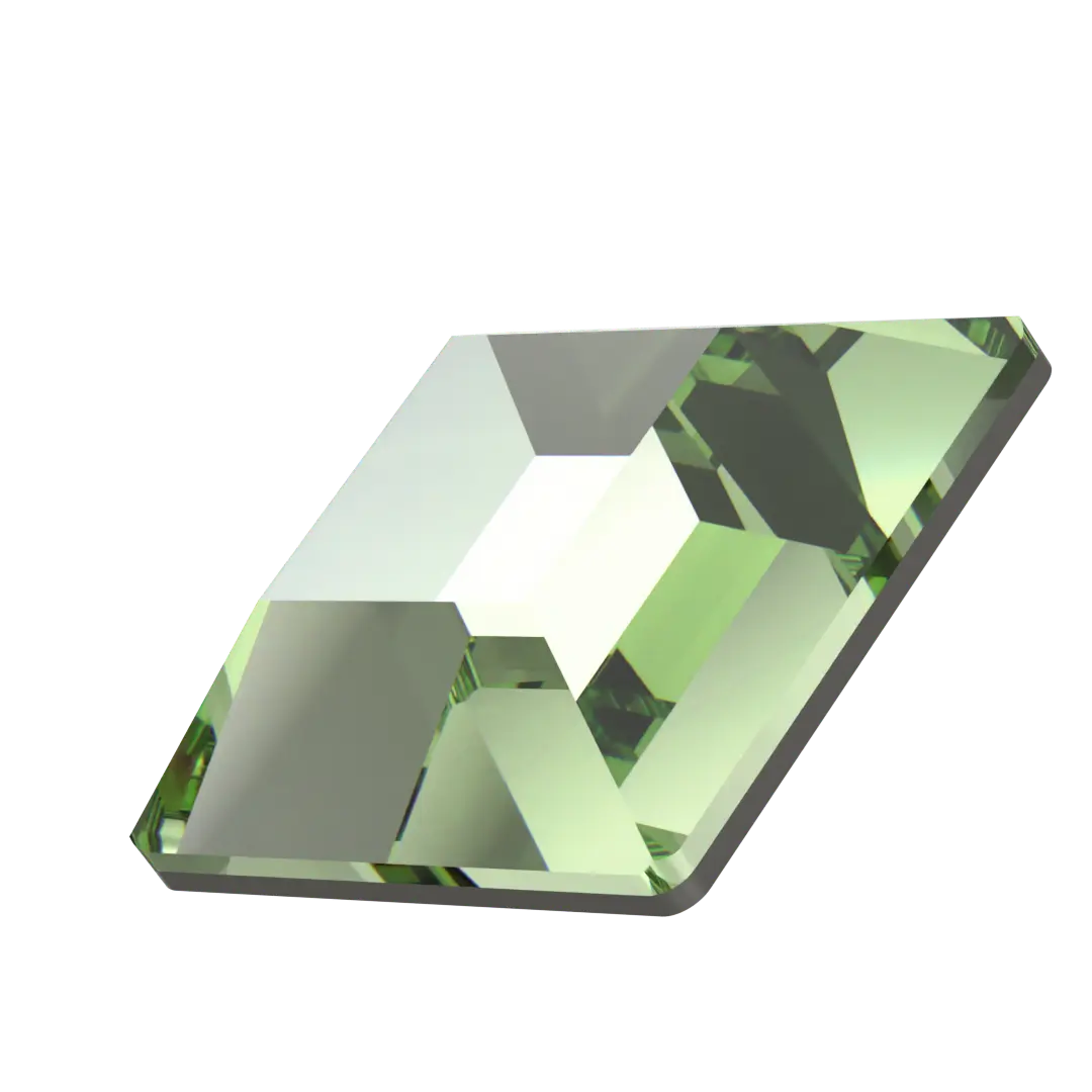 Serinity Hotfix Flat Back Crystals Square (2400) Dark Peridot - Bluestreak Crystals
