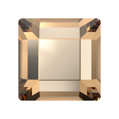 Serinity Hotfix Flat Back Crystals Square (2400) Light Colorado Topaz - Bluestreak Crystals