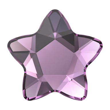 Serinity Hotfix Flat Back Crystals Star Flower (2754) Amethyst - Bluestreak Crystals