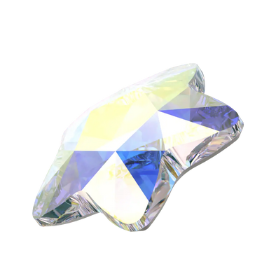 Swarovski Flat Back Crystals Non Hotfix Star Flower (2754) Crystal AB - Bluestreak Crystals