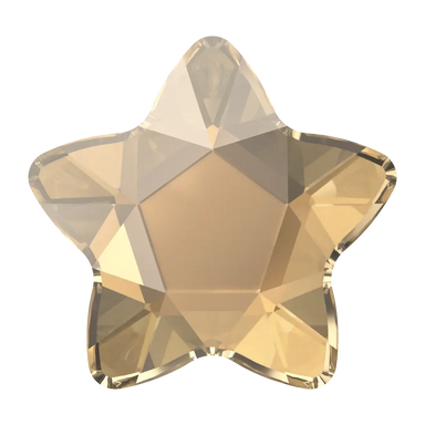 Serinity Hotfix Flat Back Crystals Star Flower (2754) Crystal Golden Shadow - Bluestreak Crystals