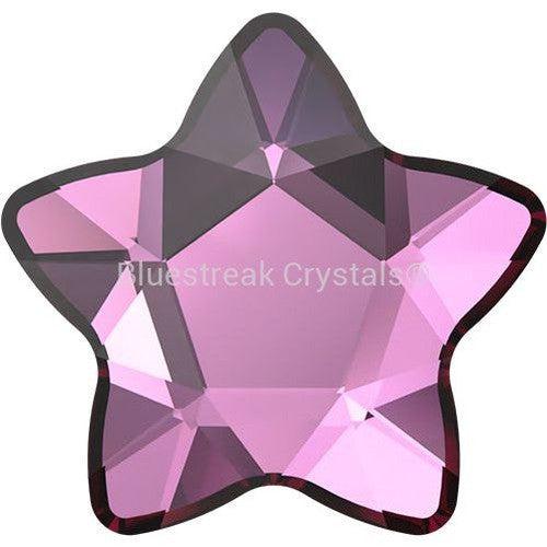 Serinity Hotfix Flat Back Crystals Star Flower (2754) Dark Rose-Serinity Hotfix Flatback Crystals-4mm - Pack of 10-Bluestreak Crystals