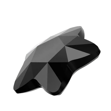 Serinity Hotfix Flat Back Crystals Star Flower (2754) Jet - Bluestreak Crystals