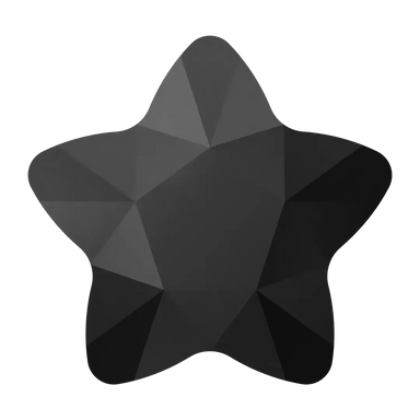 Serinity Hotfix Flat Back Crystals Star Flower (2754) Jet - Bluestreak Crystals