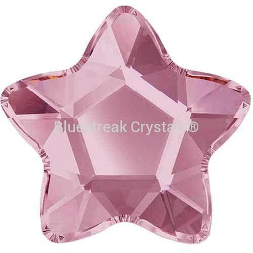 Serinity Hotfix Flat Back Crystals Star Flower (2754) Light Rose-Serinity Hotfix Flatback Crystals-4mm - Pack of 10-Bluestreak Crystals