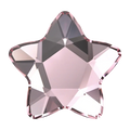 Serinity Hotfix Flat Back Crystals Star Flower (2754) Light Rose - Bluestreak Crystals