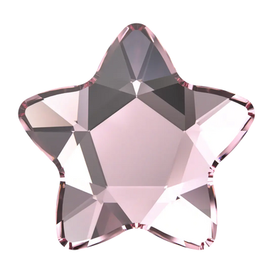 Serinity Hotfix Flat Back Crystals Star Flower (2754) Light Rose - Bluestreak Crystals