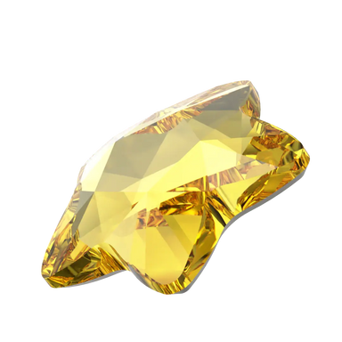 Serinity Hotfix Flat Back Crystals Star Flower (2754) Light Topaz - Bluestreak Crystals