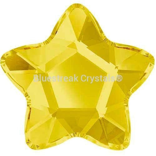 Serinity Hotfix Flat Back Crystals Star Flower (2754) Light Topaz-Serinity Hotfix Flatback Crystals-4mm - Pack of 10-Bluestreak Crystals