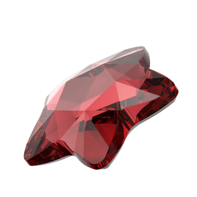 Serinity Hotfix Flat Back Crystals Star Flower (2754) Scarlet - Bluestreak Crystals