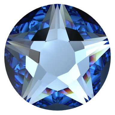 Serinity Hotfix Flat Back Crystals Star Rose (2100) Cool Blue - Bluestreak Crystals