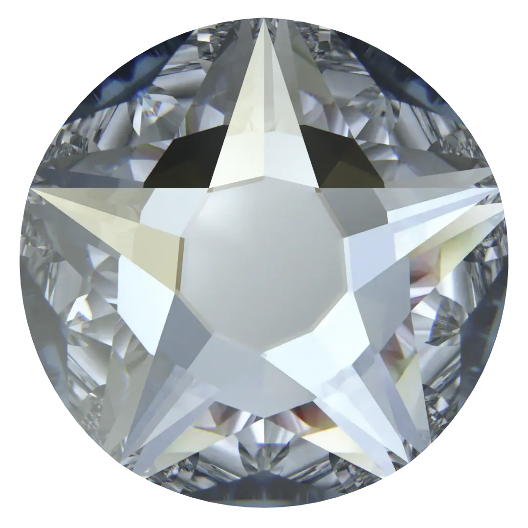 Serinity Hotfix Flat Back Crystals Star Rose (2100) Crystal Blue Shade - Bluestreak Crystals