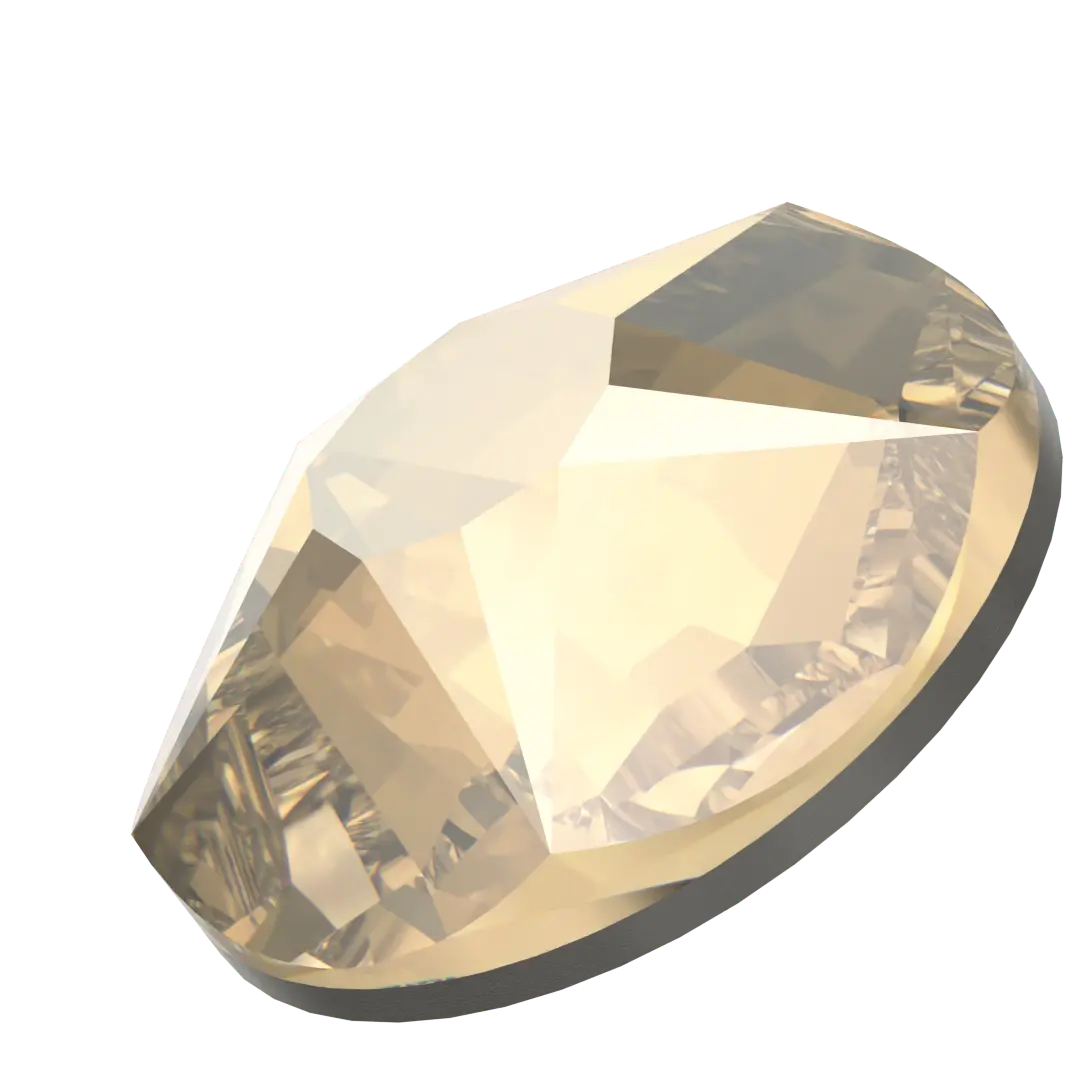 Serinity Hotfix Flat Back Crystals Star Rose (2100) Crystal Golden Shadow - Bluestreak Crystals