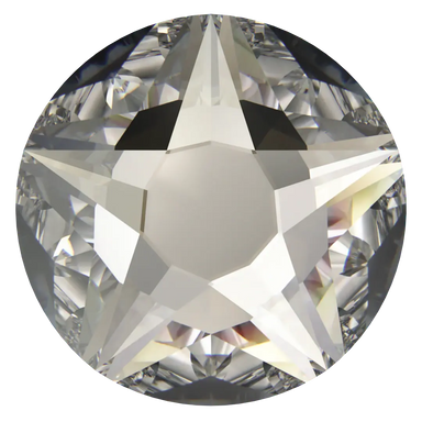 Serinity Hotfix Flat Back Crystals Star Rose (2100) Crystal Silver Shade - Bluestreak Crystals