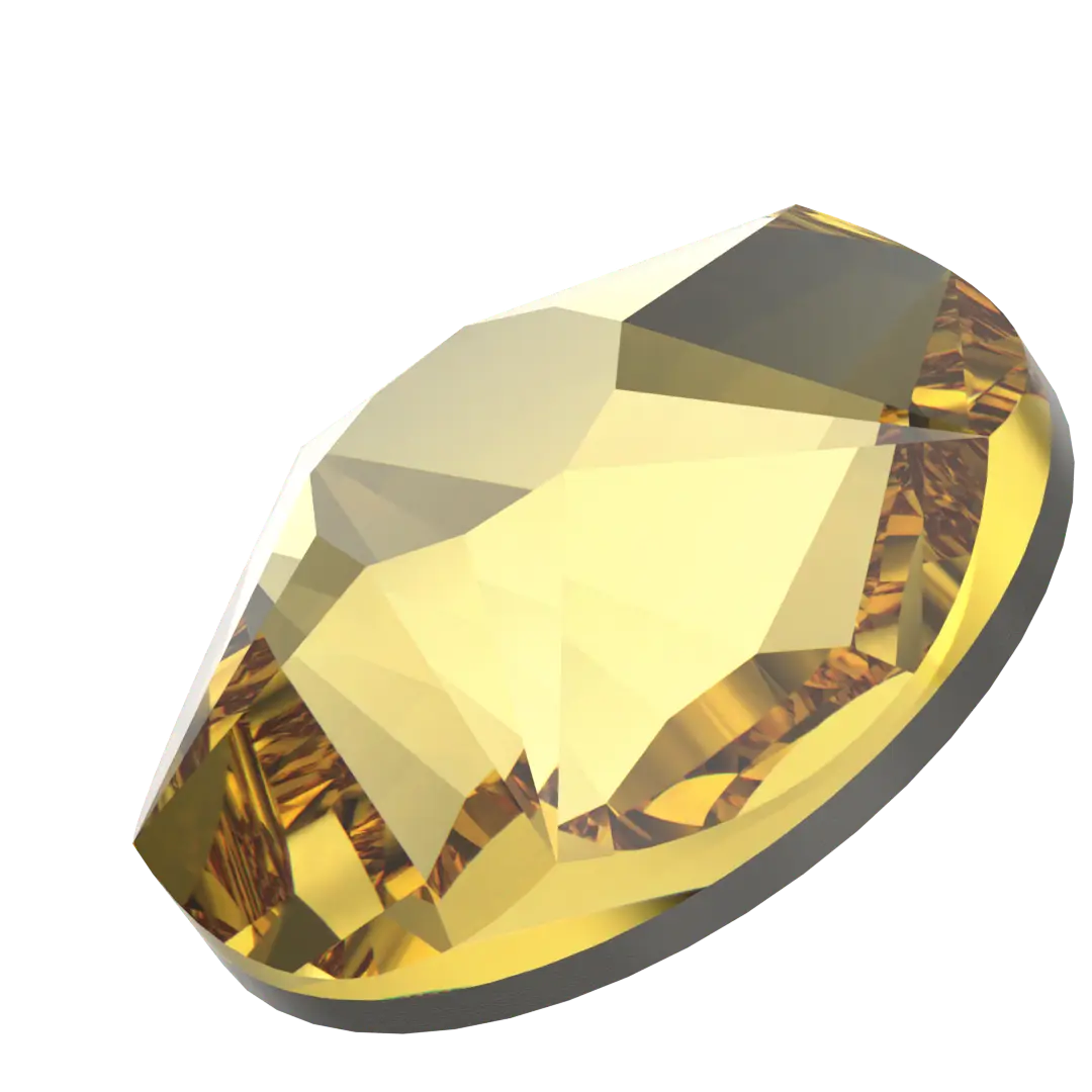 Serinity Hotfix Flat Back Crystals Star Rose (2100) Dark Jonquil - Bluestreak Crystals