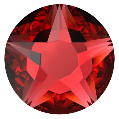 Serinity Hotfix Flat Back Crystals Star Rose (2100) Light Siam - Bluestreak Crystals
