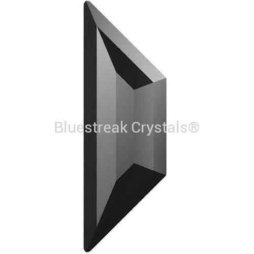 Serinity Hotfix Flat Back Crystals Trapeze (2772) Jet Hematite-Serinity Hotfix Flatback Crystals-6.5x2.1mm - Pack of 8-Bluestreak Crystals