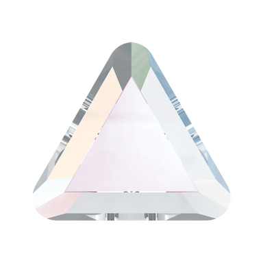 Serinity Hotfix Flat Back Crystals Triangle (2711) Crystal AB - Bluestreak Crystals