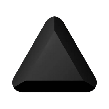 Serinity Hotfix Flat Back Crystals Triangle (2711) Jet - Bluestreak Crystals