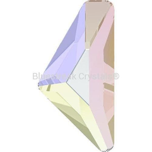 Serinity Hotfix Flat Back Crystals Triangle Isosceles (2738) Crystal AB-Serinity Hotfix Flatback Crystals-10x5mm - Pack of 6-Bluestreak Crystals