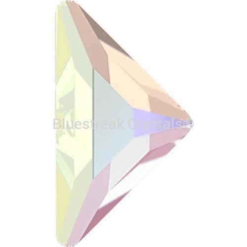 Serinity Hotfix Flat Back Crystals Triangle Right Angle (2740) Crystal AB-Serinity Hotfix Flatback Crystals-8.3x8.3mm - Pack of 4-Bluestreak Crystals