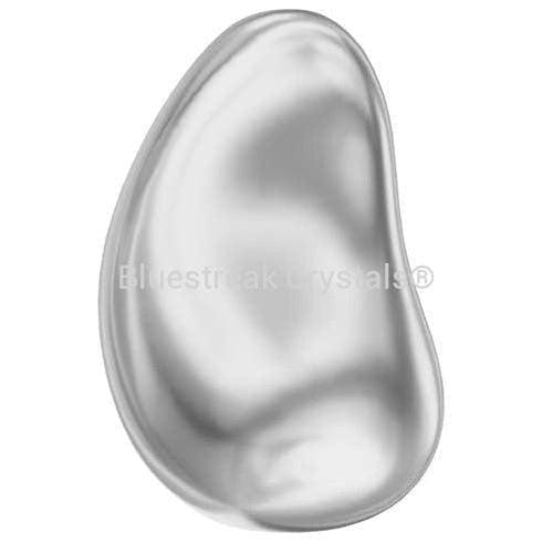 Serinity Pearls Baroque Drop (5843) Crystal Light Grey-Serinity Pearls-12mm - Pack of 6-Bluestreak Crystals
