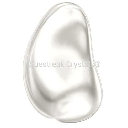 Serinity Pearls Baroque Drop (5843) Crystal White-Serinity Pearls-12mm - Pack of 6-Bluestreak Crystals