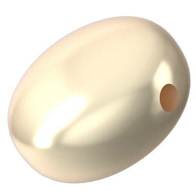 Serinity Pearls Coin (5860) Crystal Cream - Bluestreak Crystals