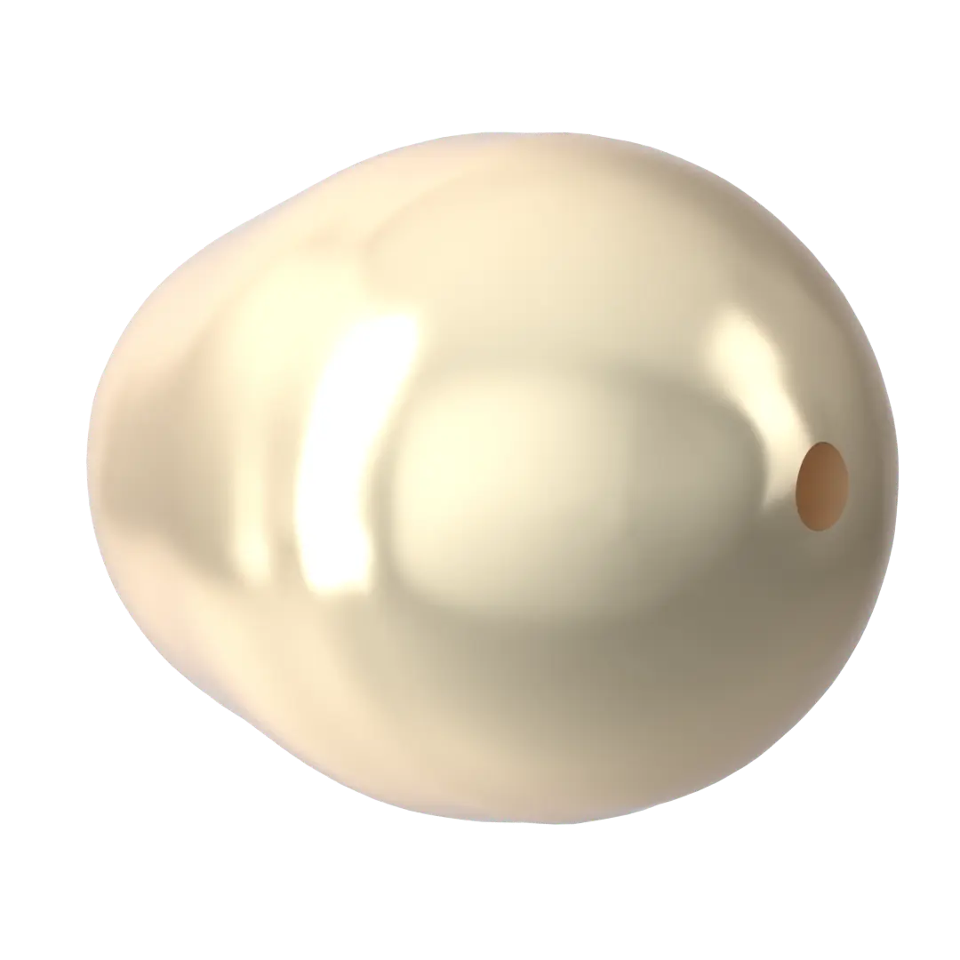 Serinity Pearls Pear (5821) Crystal Cream - Bluestreak Crystals