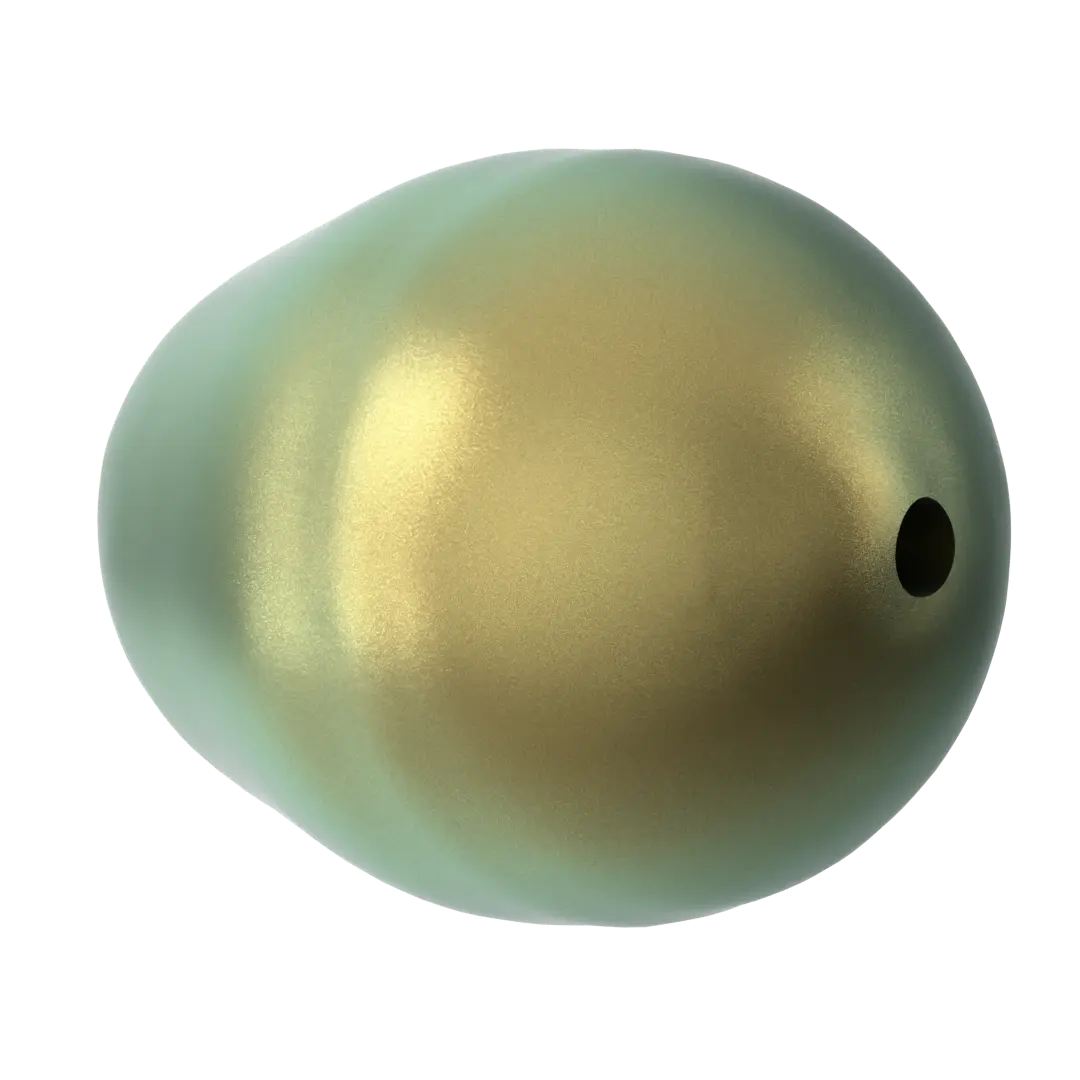 Serinity Pearls Pear (5821) Crystal Iridescent Green - Bluestreak Crystals