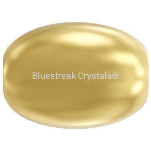 Serinity Pearls Rice (5824) Crystal Gold-Serinity Pearls-4mm - Pack of 50-Bluestreak Crystals