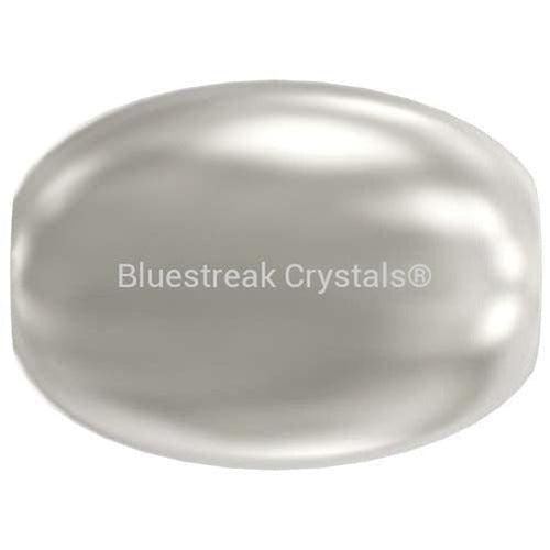 Serinity Pearls Rice (5824) Crystal White-Serinity Pearls-4mm - Pack of 50-Bluestreak Crystals