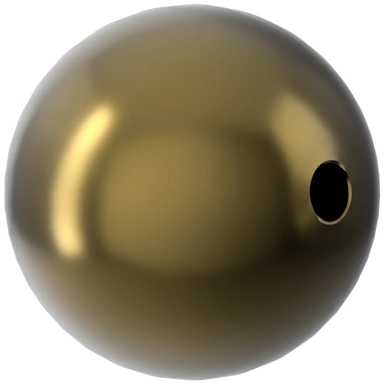 Serinity Pearls Round (5810) Crystal Antique Brass - Bluestreak Crystals