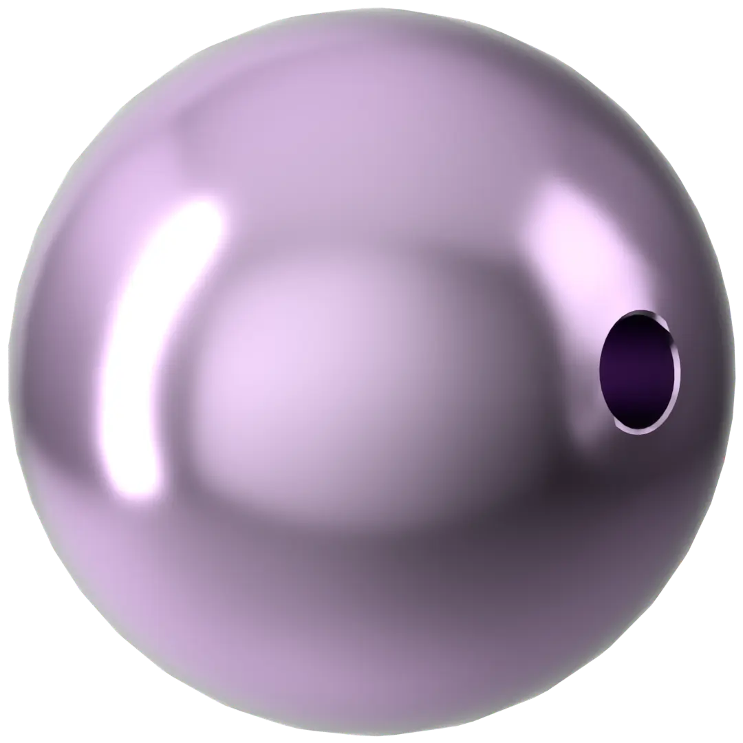 Swarovski Pearls Round (5810) Crystal Light Amethyst - Bluestreak Crystals